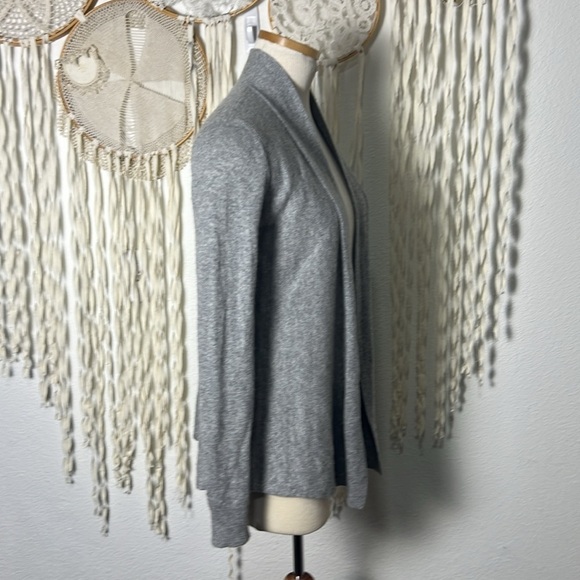 Theory Gray Cashmere Martella Open Front Cardigan Size Small - Picture 2 of 11